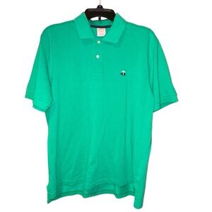 Brooks Brothers Men’s Performance Polo Shirt Green‎ Medium Original Cotton